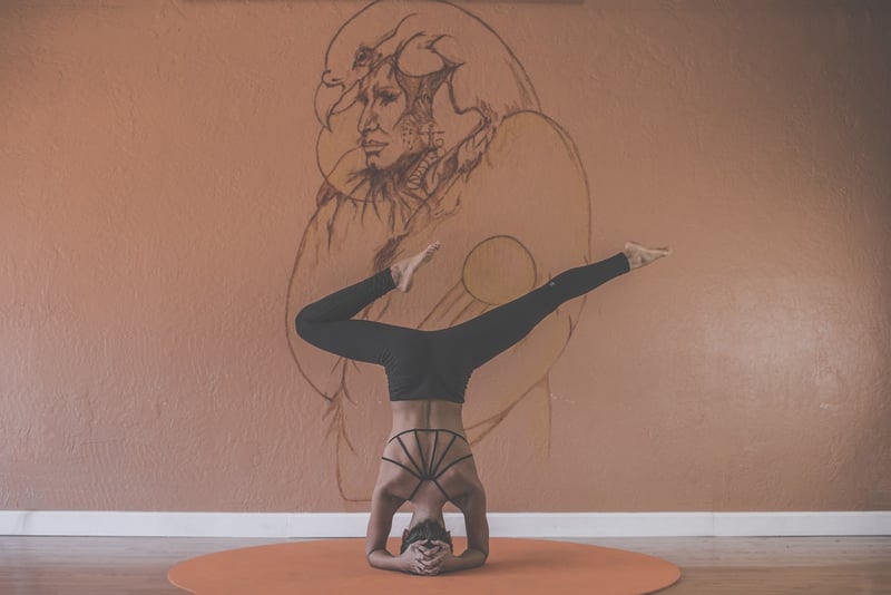 Woman in supported child's pose